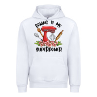 White baking is my superpower malia Urban Hoodie - MaliasSmallBusiness