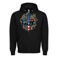 Black faith usa Zipper Hoodie - Zillion Design Studio