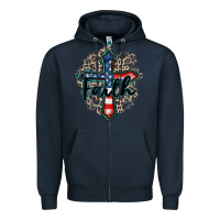 Navy faith usa Zipper Hoodie - Zillion Design Studio