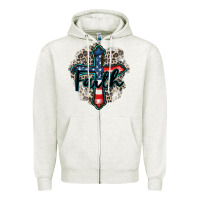 Oatmeal Heather faith usa Zipper Hoodie - Zillion Design Studio