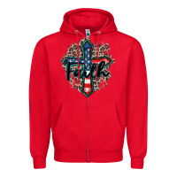Red faith usa Zipper Hoodie - Zillion Design Studio