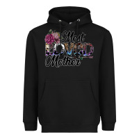 Black most loved mother Heavyweight Hoodie - SublimationCraftShop