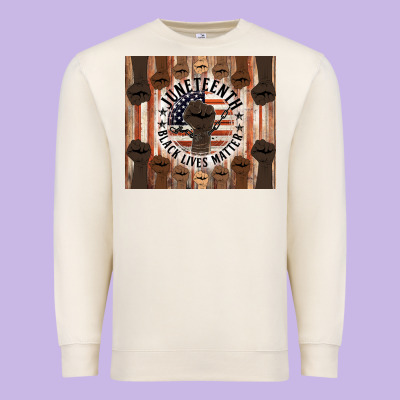 Black Lives Matter Premium Sweatshirt Designed By Hra Design Shop