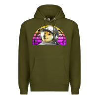 Army Green dogecoin to the mars Premium Hoodie - Jasminsmagicworld