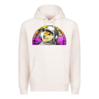 Pale Pink dogecoin to the mars Premium Hoodie - Jasminsmagicworld