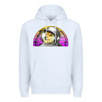 White dogecoin to the mars Premium Hoodie - Jasminsmagicworld