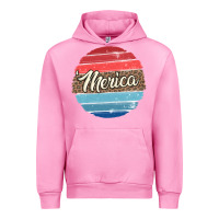 Fuchsia Pink leopard merica Urban Hoodie - MaliasSmallBusiness