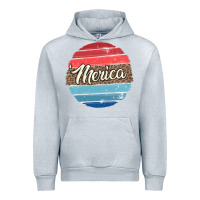 Heather Grey leopard merica Urban Hoodie - MaliasSmallBusiness