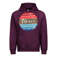 Mauve Wine leopard merica Urban Hoodie - MaliasSmallBusiness