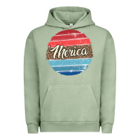 Pigment Oil Green leopard merica Urban Hoodie - MaliasSmallBusiness