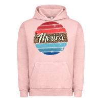 Pigment Salmon leopard merica Urban Hoodie - MaliasSmallBusiness