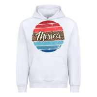 White leopard merica Urban Hoodie - MaliasSmallBusiness
