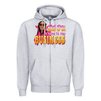 Heather Grey afro black boss lady Zipper Hoodie - texasbilliewilder