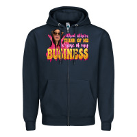 Navy afro black boss lady Zipper Hoodie - texasbilliewilder