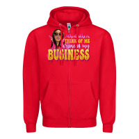 Red afro black boss lady Zipper Hoodie - texasbilliewilder