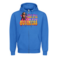 True Royal afro black boss lady Zipper Hoodie - texasbilliewilder