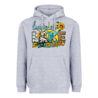 Heather Grey living on lake time Heavyweight Hoodie - HRA Design Shop
