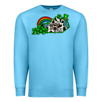 Ocean Blue kentucky yall Premium Sweatshirt - CowhideDigitalArt