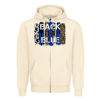 Sandshell back the blue brushstroke Zipper Hoodie - Zillion Design Studio