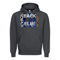 Smoke back the blue brushstroke Zipper Hoodie - Zillion Design Studio