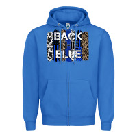 True Royal back the blue brushstroke Zipper Hoodie - Zillion Design Studio