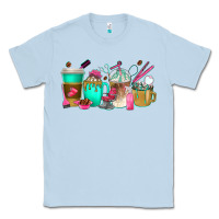 Dusty Blue hair hustler coffee cups Classic Tee - texasbilliewilder