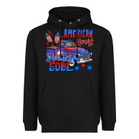 Black American heart southern soul truck 4th of july Heavyweight Hoodie - CowGirlArtShop
