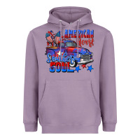 Lavender American heart southern soul truck 4th of july Heavyweight Hoodie - CowGirlArtShop