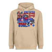 Mushroom American heart southern soul truck 4th of july Heavyweight Hoodie - CowGirlArtShop