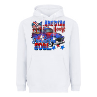White American heart southern soul truck 4th of july Heavyweight Hoodie - CowGirlArtShop