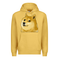 Antique Gold doge coin shiba dog Premium Hoodie - Jasminsmagicworld