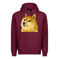 Burgundy doge coin shiba dog Premium Hoodie - Jasminsmagicworld
