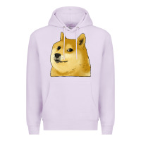 Lilac doge coin shiba dog Premium Hoodie - Jasminsmagicworld