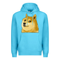 Ocean Blue doge coin shiba dog Premium Hoodie - Jasminsmagicworld