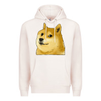 Pale Pink doge coin shiba dog Premium Hoodie - Jasminsmagicworld