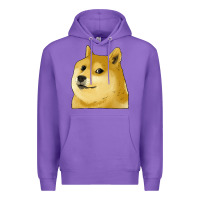 Purple doge coin shiba dog Premium Hoodie - Jasminsmagicworld