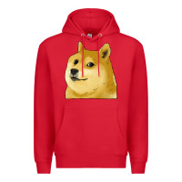 Red doge coin shiba dog Premium Hoodie - Jasminsmagicworld