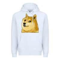 White doge coin shiba dog Premium Hoodie - Jasminsmagicworld