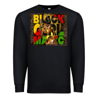 Black black girl magic Premium Sweatshirt - HRA Design Shop