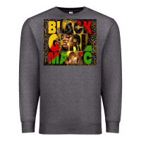 Charcoal Heather black girl magic Premium Sweatshirt - HRA Design Shop
