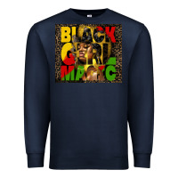Navy black girl magic Premium Sweatshirt - HRA Design Shop