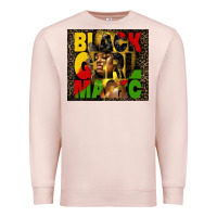 Pale Pink black girl magic Premium Sweatshirt - HRA Design Shop