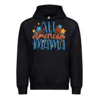 Black all american mama Urban Hoodie - MaliasSmallBusiness