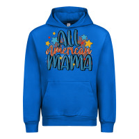 Cobalt all american mama Urban Hoodie - MaliasSmallBusiness