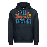 Navy all american mama Urban Hoodie - MaliasSmallBusiness