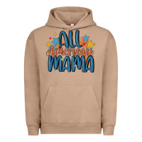 Pigment Burro all american mama Urban Hoodie - MaliasSmallBusiness
