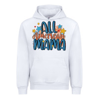 White all american mama Urban Hoodie - MaliasSmallBusiness