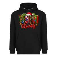 Black Christmas popi claus Heavyweight Hoodie - FaDigitalArtStudio
