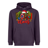 Plum Christmas popi claus Heavyweight Hoodie - FaDigitalArtStudio
