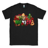 Black viva mexico Classic Tee - Zillion Design Studio